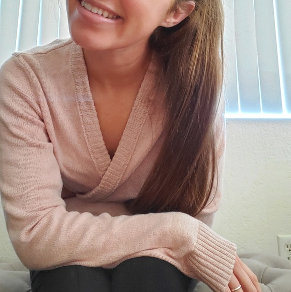 AE blush cardigan sweater large - Picture 10 of 10